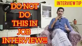 JOB INTERVIEW TIP | You should not do this in Job Interview #jobinterview #jobhunt #interview