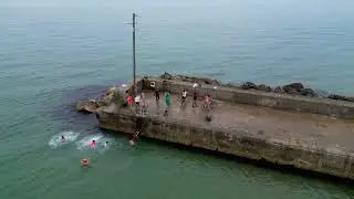 JH2020 Shorts [4K] : Jumping from the Pier, in Cahore (County Wexford)