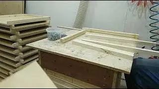 Manufacturing of bottoms for hives.