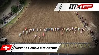 First Lap from the drone | MXGP Race 2 | MXGP of Switzerland presented by iXS 2024 #MXGP #Motocross