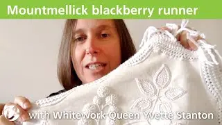 White Threads FlossTube #2 - Mountmellick blackberry table runner