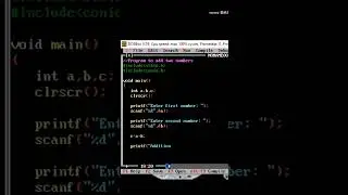 SIMPLE ADDITION OF 2 NUMBERS in programming "c"
