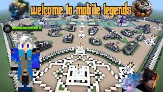 Playing mobile legends in Minecraft 2023