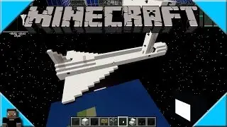 ** How to Build a Space Shuttle Speed Build ** Minecraft Galacticraft 1080 HD Time Lapse