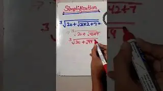 Simplification Short Trick #shorts #simplification #maths #ytshorts #Simplifiedstudyofficial
