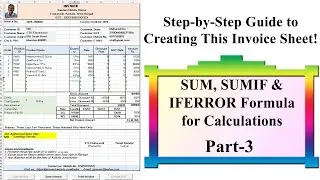 Invoice Calculation in Excel | Gross Amount, Discounts, and GST (12% & 18%) taxable Calculation