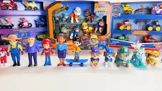 Paw Patrol Gaint Trucks Review | Rubble&Crew| Mighty Movie|Rescue Wheels |Jungle Pups |Marshall ASMR