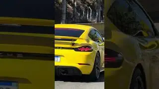 Porsche 718 GT4 Yallow