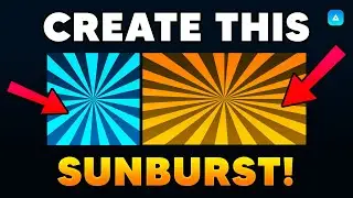 🌠 How to make this INSANE Sunburst Background