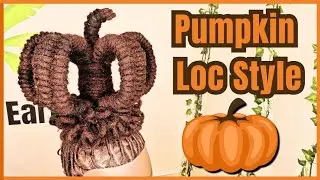 Earth Locs Unhinged | Pumpkin Loc Style | PART 1 | Fall Inspired Dreadlock Hairstyle