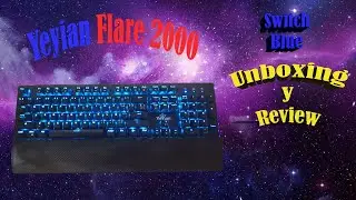 Teclado Yeyian Flare 2000 (Blue) - Unboxing y Prueba de Sonido