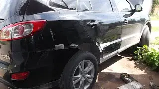 Hyundai Santa FE . Кузовной ремонт .