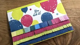 How to use the fringe die from the Beautiful Balloons stamp and die set from Stampin Up. Jemini