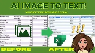 Excel Image to Text: Extract Data from Images into Tables [Beginner's Tutorial]
