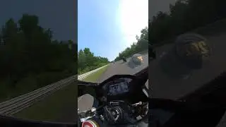 Aprilia RSV4 following Ducati 1098 at Calabogie (July 2023)