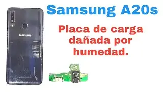 Falla en carga Samsung A20s cambiar placa de carga. #samsung #samsunga20s #falla