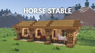Minecraft: How to Build a Horse Stable [Tutorial]