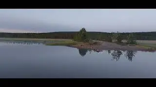 Загадочный закато-восход на косе у гидроэлектростанции Нива 1.