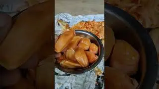 Orange jackfruit - Daeng Surya Jack fruit #fruits #nature #jackfruit