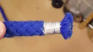 palm &needle whipping on a braided rope