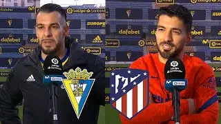 Cadiz vs Atletico Madrid 2-4 Post-Match | Luis Suarez Stunning Free-kick⚽ Suarez & Negredo Interview