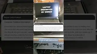 Alienware Laptop DESTROYED By Owner #shorts #pc #laptoprepair
