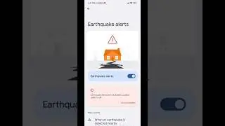 Earthquake Alert By Google