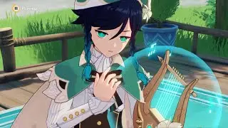Venti's Thousand Wind Wine performance in all four languages l Genshin Impact