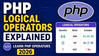 Logical Operators in PHP | PHP Tutorial for Beginners 2026