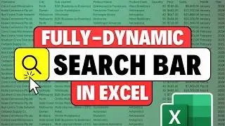 Build a Smart Search Bar in Excel (Filters Data + Highlights Matches Automatically)
