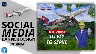 Photoshop professional social media banner design tutorial | #photoshop #graphics_designing