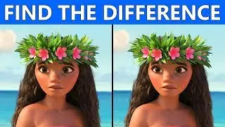 ONLY TRUE GENIUS CAN FIND THE DIFFERENCE | 100% FAIL | MOANA MOVIE PICTURE PUZZLE