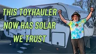 This off-grid toyhauler now has solar we can actually trust | 2024 Outdoors RV Toyhauler 27TRX