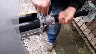 TUTORIAL ; MONTAGGIO MOTORE ACM SU ASSE SERRANDA. Le Tapparelle di Dario cell. 337739733