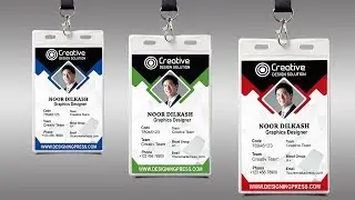 How To Design Professional Id Card||
