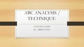 ABC ANALYSIS