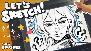 sketch with me ♡ trying my new brush pack | CLIP STUDIO PAINT
