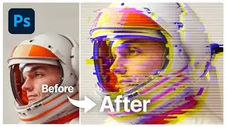 How to CREATE a Glitch Effect | Photoshop Tutorial
