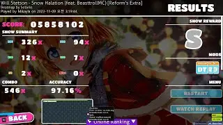 osu!  Will Stetson - Snow Halation (feat. BeasttrollMC) [Reform's Extra] HDHRDT #17