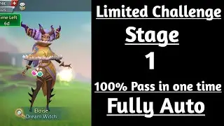 Limited Challenge Saving Dreams Stage 1 auto|Dream Witch Limited Challenge Stage 1 auto Lords mobile
