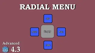 How to create a radial menu - Learn Godot 4 UI - no talking