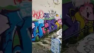 Graffiti wall in Lisbon- Jardim da Cerca da Graça