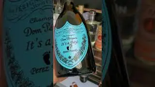 Dom Perignon with Custom Blue Label to celebrate a gender reveal