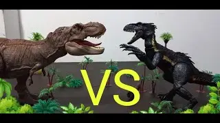 T-rex vs indoraptor - (stop motion)