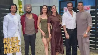 Khel Khel Mein Movie Promotion - Akshay Kumar,Vaani Kapoor,Fardeen,Pragya JaiswalAmmy Virk,Aditya