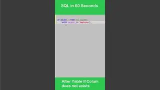 Alter table Add Column if it does not exists 