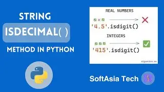 (MM) Understanding the Python  String isdecimal() Method