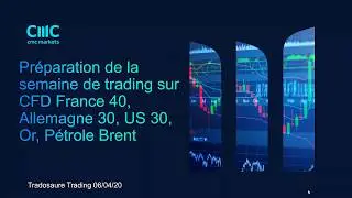 Préparation de la semaine de trading sur CFD France40, Allemagne30, US30, Brent, Or [06/04/20]