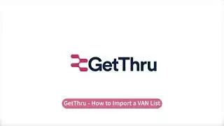 How to Import a VAN List