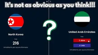 Which Country has a Higher Population Density?